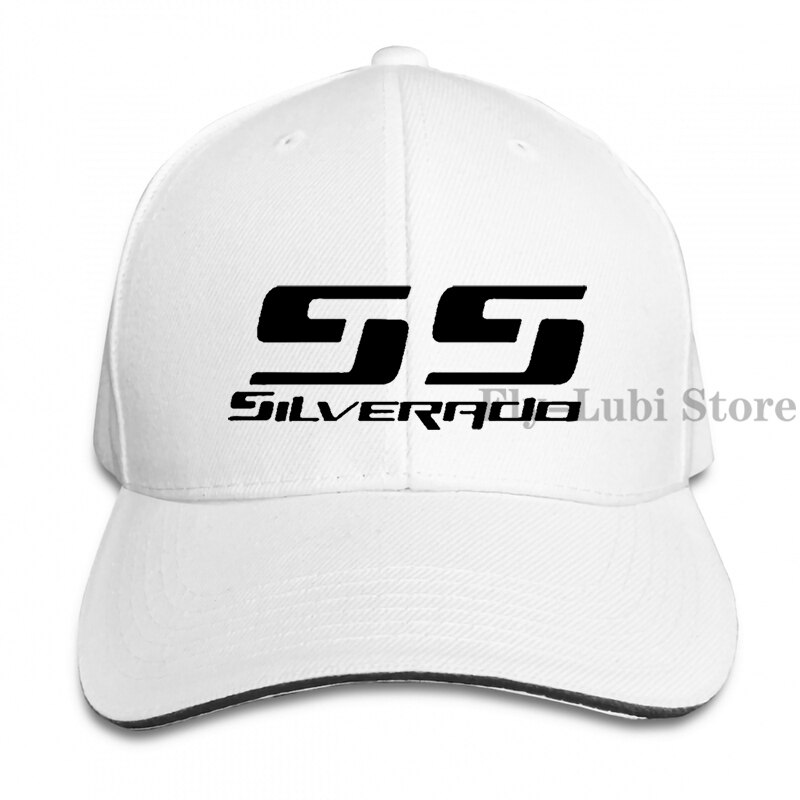 Chevrolet Silverado Ss(3) gorra de béisbol para hombre y mujer gorra ajustable de: 1-White