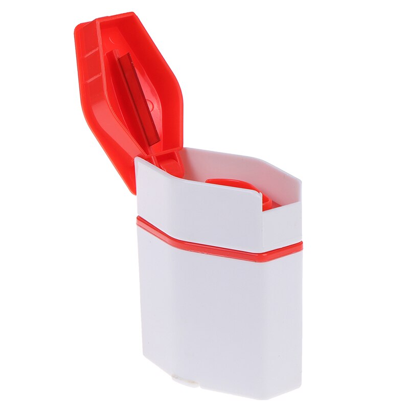 Hebdomadaire boîte à pilules étui de rangement coupe comprimés médicament pilule boîte Cutter médecine broyeur broyeur séparateur tablette Cutter diviseur: 4