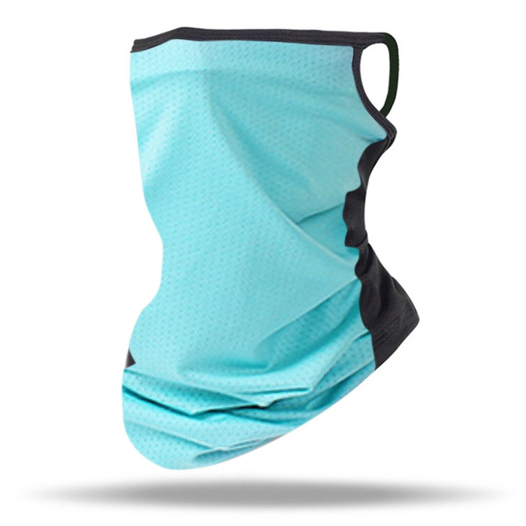 Pañuelo calentador para el cuello y la cara Unisex, Bandana Rave, para el cuello polaina, gorro de tubo para hombre y mujer, pañuelo para la cara, cubierta para la cara, 25 #: Sky Blue 