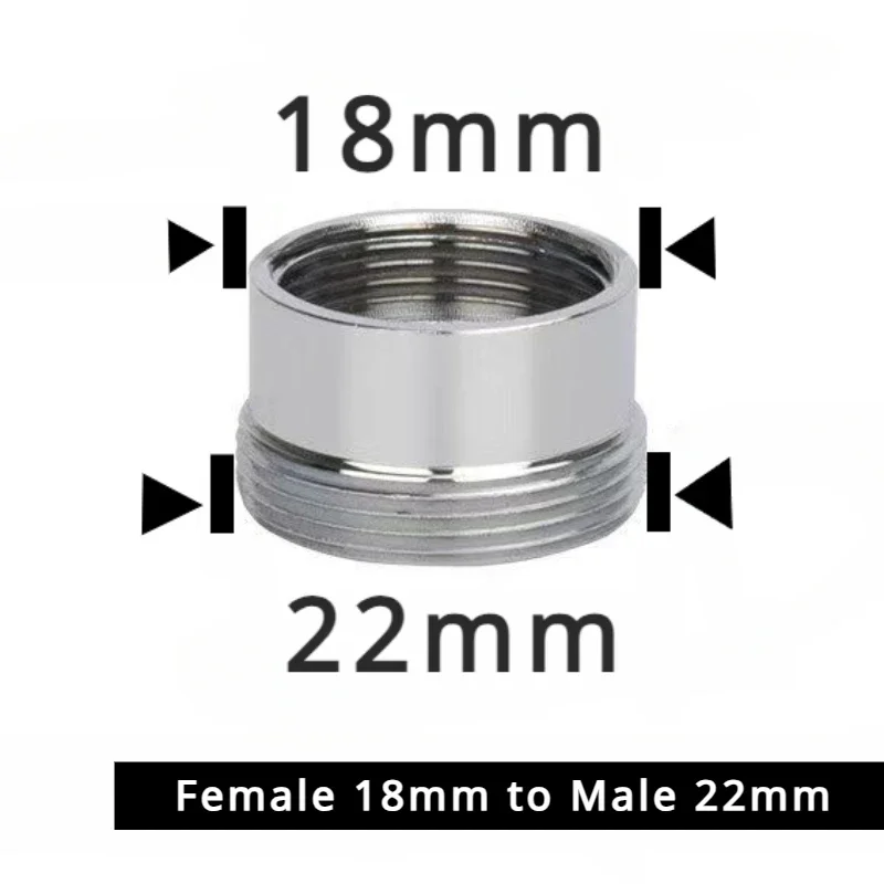 Stainless Steel Faucet Connector M22 To M20 M18 M1/2" Thread Joints Water Purifier Accessory Kitchen Water Tap Adapter Fittings: Navy Blue