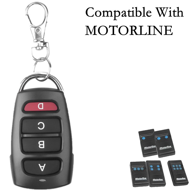 MOTORLINE MX1 MX2 MX3 MX4 MX6 433.92MHz remote control MOTORLINE fixed code controller clone key duplicator for garage command