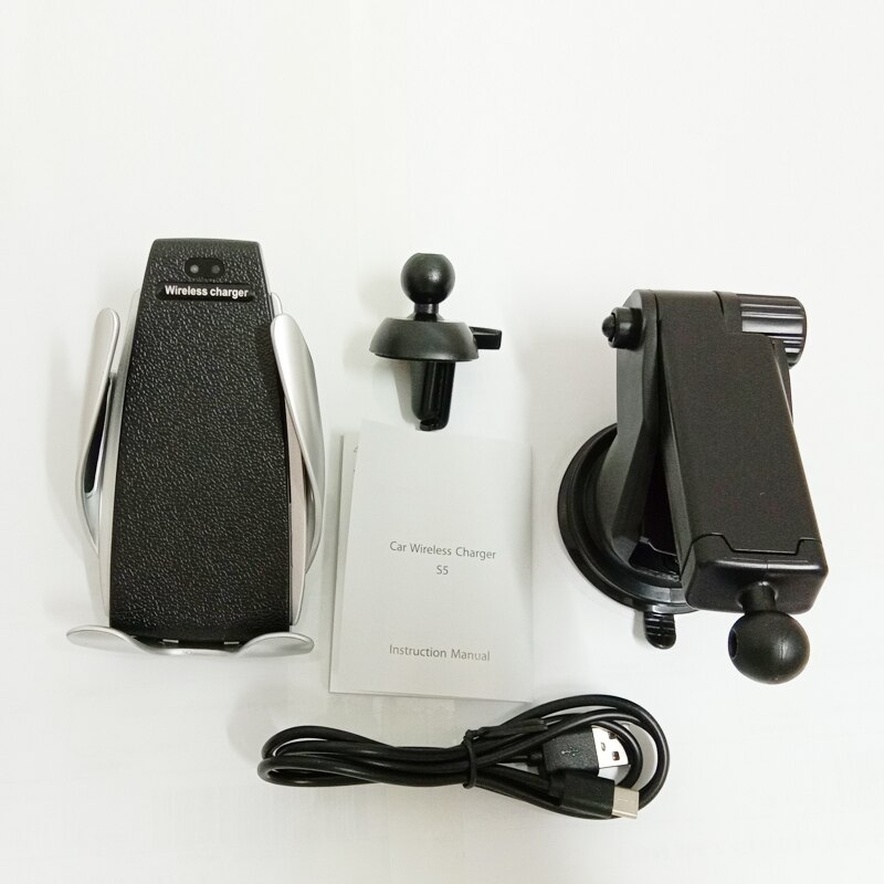 Senza fili Veloce Caricabatteria Da Auto Per Android IOS Smartphone Caricatore Del Telefono Mobile di Ricarica Veloce con Smart Sensor Veloce