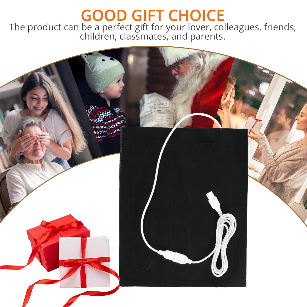 1PCS 5V Carbon Fiber Heating Pad Hand Warmer USB Heating MatFilm Electric Winter Infrared Fever Heat Mat For Pain Relief