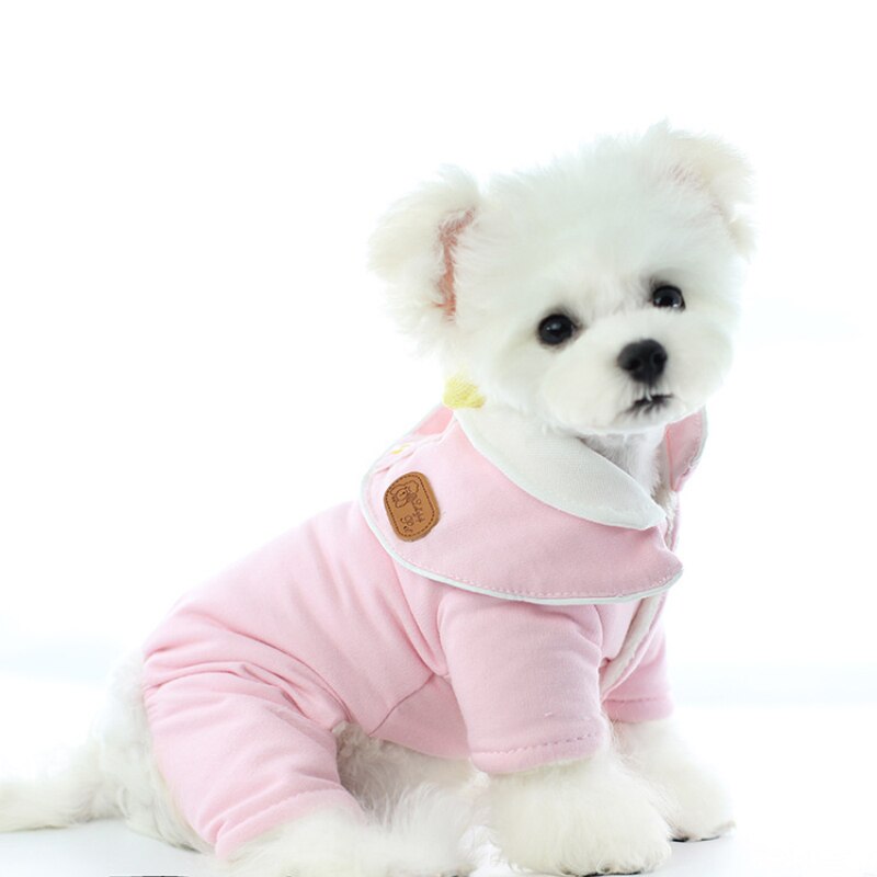 Pet Coat WInter Dog Clothes Jumpsuit Overalls Cute Puppy Costumes Small Dog Clothing Pants Yorkshire Pomeranian Poodle Outfits