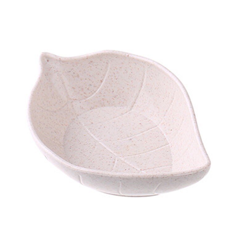 Keukengadgets accessoires multifunctioneel tarwestro sausschaal fruitschaal bladvorm servies keukengereedschap bord: Beige