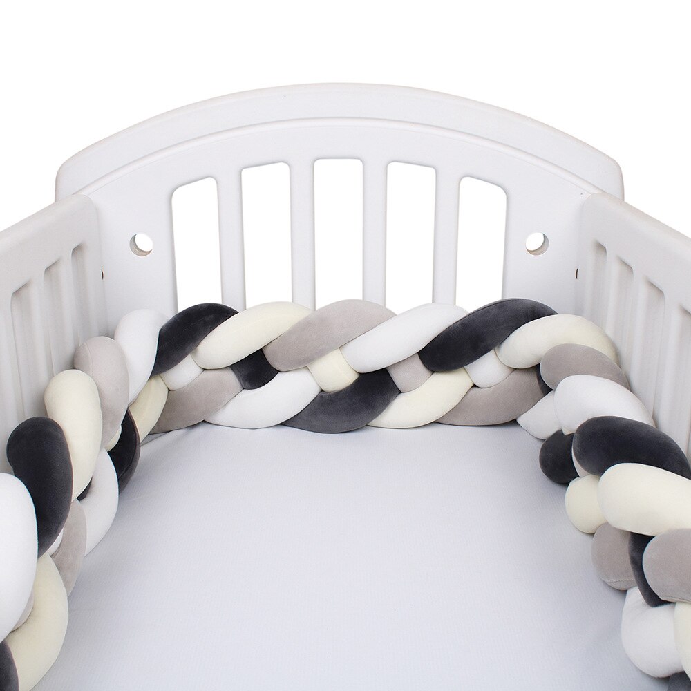 220CM nordisch Babybett flechten Stoßstange Art Zimmer Baby Bett umgeben Seite Beschützer freundlicher Schlafzimmer Dekoration Tour De zündete bebe Tresse: 11-220CM