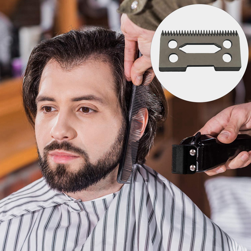 Ceramic Blade Ceramic Replacement Cutter ,28 Teeth Ceramic Clipper Blade Replacement Cutter 2-Hole Clipper,Black