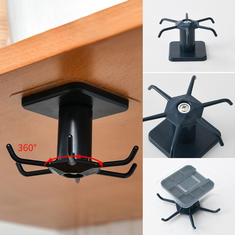 Hooks Kitchen Organizer Storage Kitchen Supplies Organizers Rotatable Rack Accessories Cabinet Organizer Hook Up Storage Rack