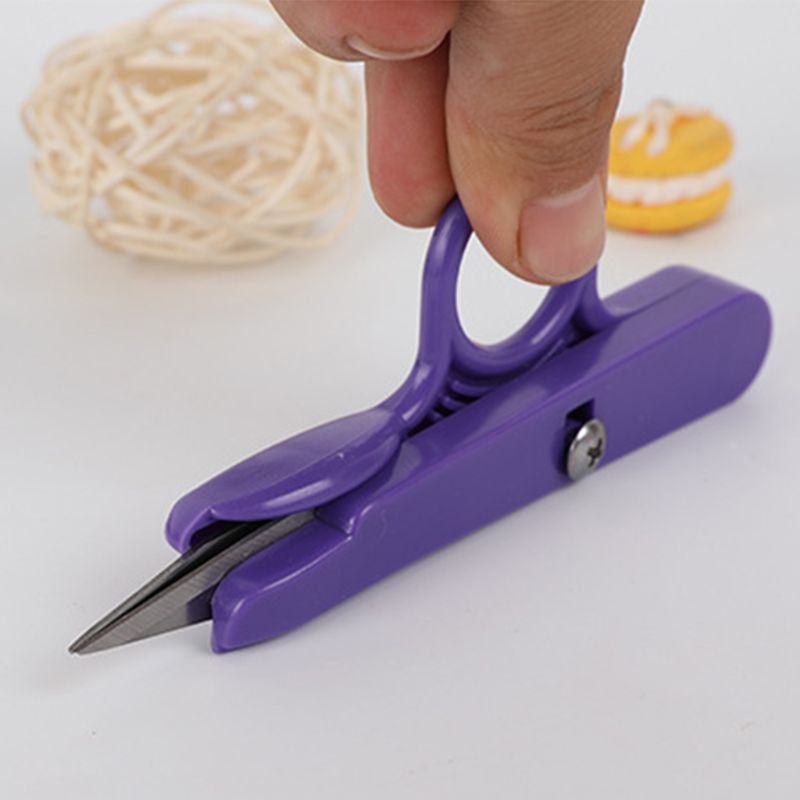 1Set/12pcs Eagle Yarn Scissors Household Sewing Matching Thread Cutting Scissors Cross Sewing Scissors Plastic Handle.