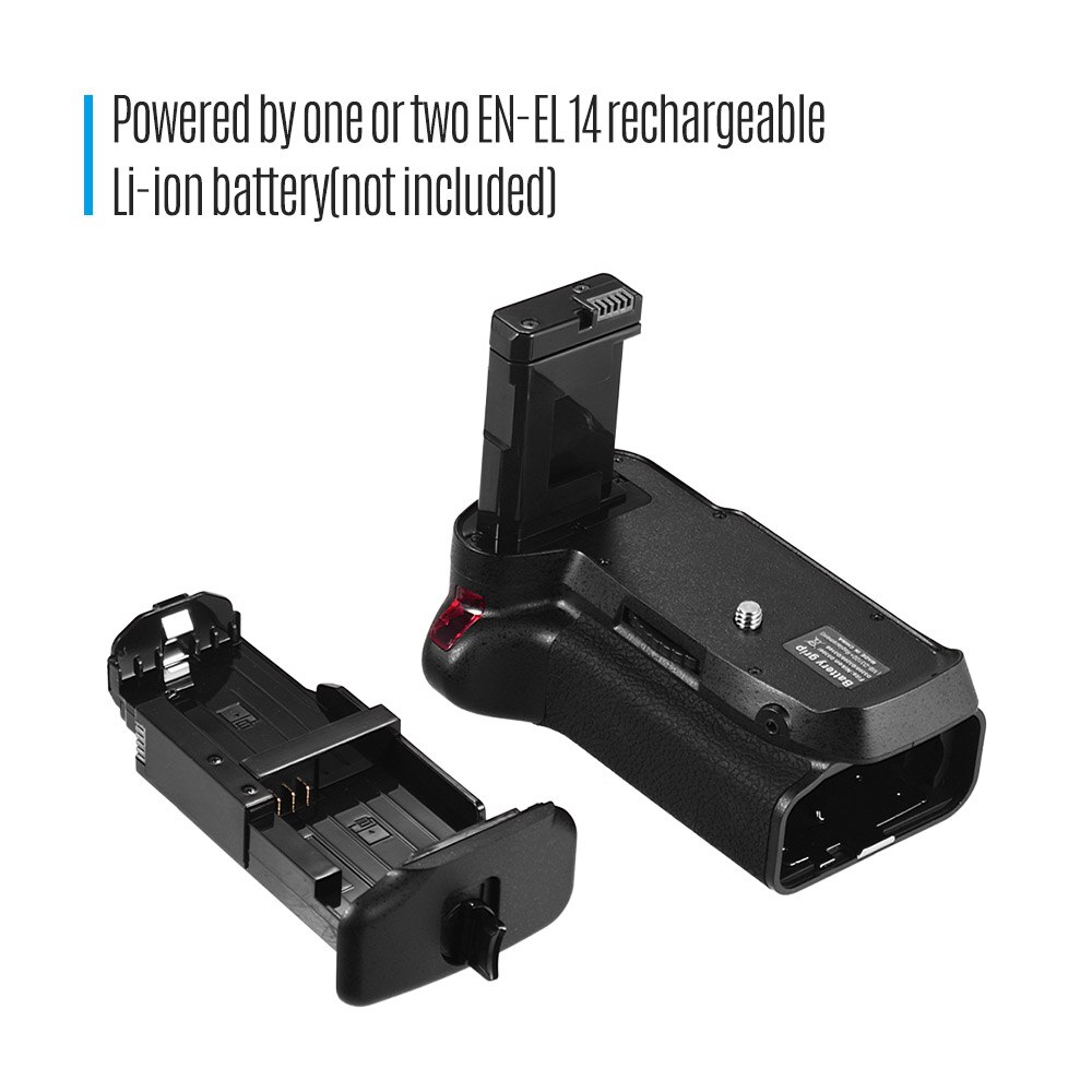 Camera Vertical Battery Grip Houder voor Nikon D5300 D3300 D3200 D3100 DSLR Camera EN-EL14 Batterij Aangedreven met IR Afstandsbediening