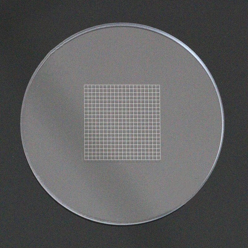 Średnica 19 mm 20 mm 27 mm mikrometr okularowy DIV 0.5mm soczewka okularowa z siatką 20x20 siatka kalibracja netto robić mikroskopu