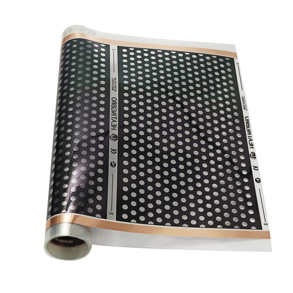 220W/m2 200~240V Infrared Heating Film Electric Warm Floor System 50CM Width Heating Foil Mat Underfloor Heating Film