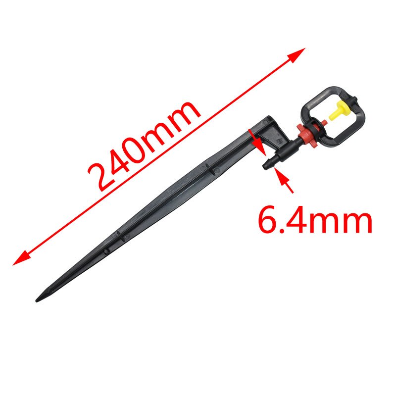 Vanning refraksjon forstøvningsdyse plast pigg hage forstøvning sprinkler munnstykke konisk vanning planter hage 6 stk: Default Title