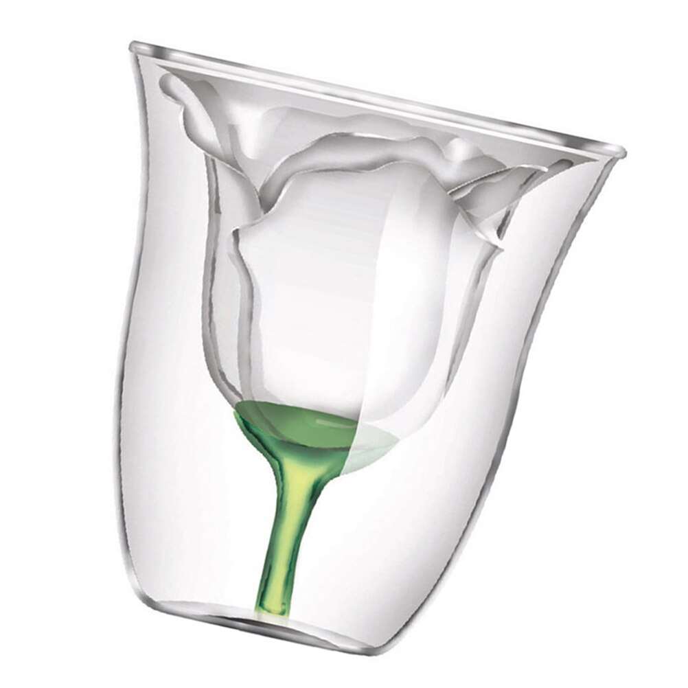 180ml dobbeltlags glass kopp glass kaffekrus klar dobbel vegg isolert termisk drikkekopp til øl vodka vin whisky
