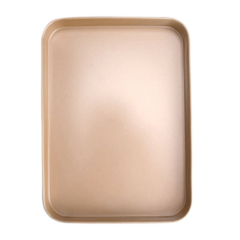 3 Pcs Rectangular Non-Stick Bread Cake Baking Tray Baking Tray Oven Rectangular Golden Baking Tray Diy Baking