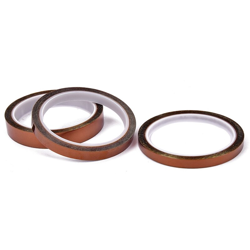 3PCS High Temperature Resistant Tape 0.055mm Heat Dedicated Tape Polyimide Tape for BGA SMT Printer Up to 260 Celsius