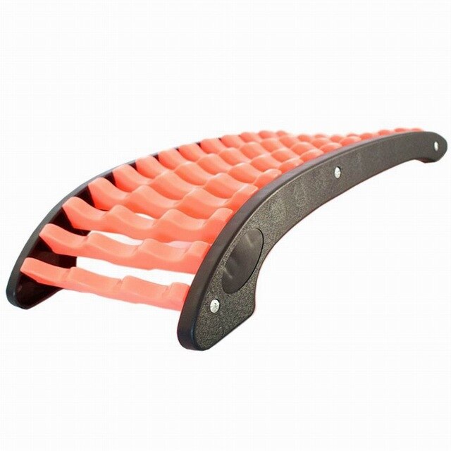 Back Stretcher Lower and Upper Back Support Pain Relief Lumbar Support Stretcher for Home Office: Orange