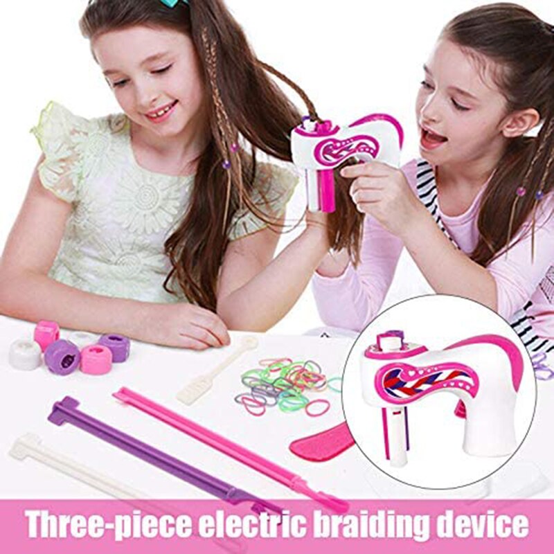 Hair Knitting Machine Braid Hair Tools Kids Electric Automatic DIY Hair Twist Knitting Hair Knitting Roll Twisted Girl Xmas
