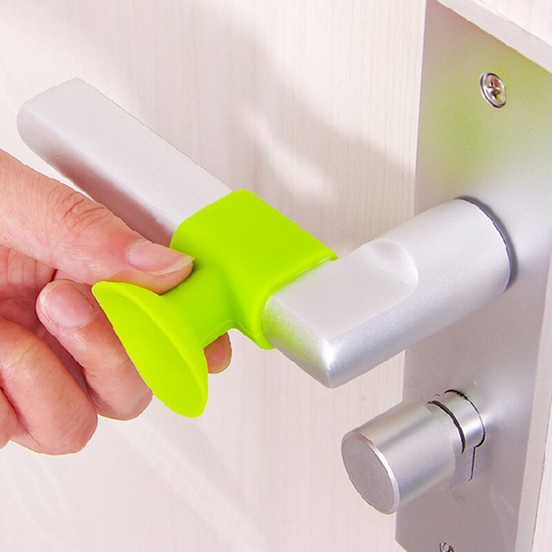 bloc de poignée de porte Anti-choc en caoutchouc, 1 pièce, protection murale Anti-Accident