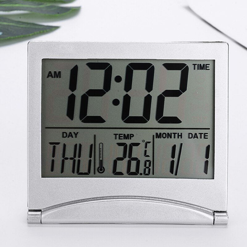 LED Digital Alarm Clock Snooze Calendario Muto Temperatura Desktop Da Tavolo Orologio Elettronico per la Casa Camera Da Letto Decorazione Orologio
