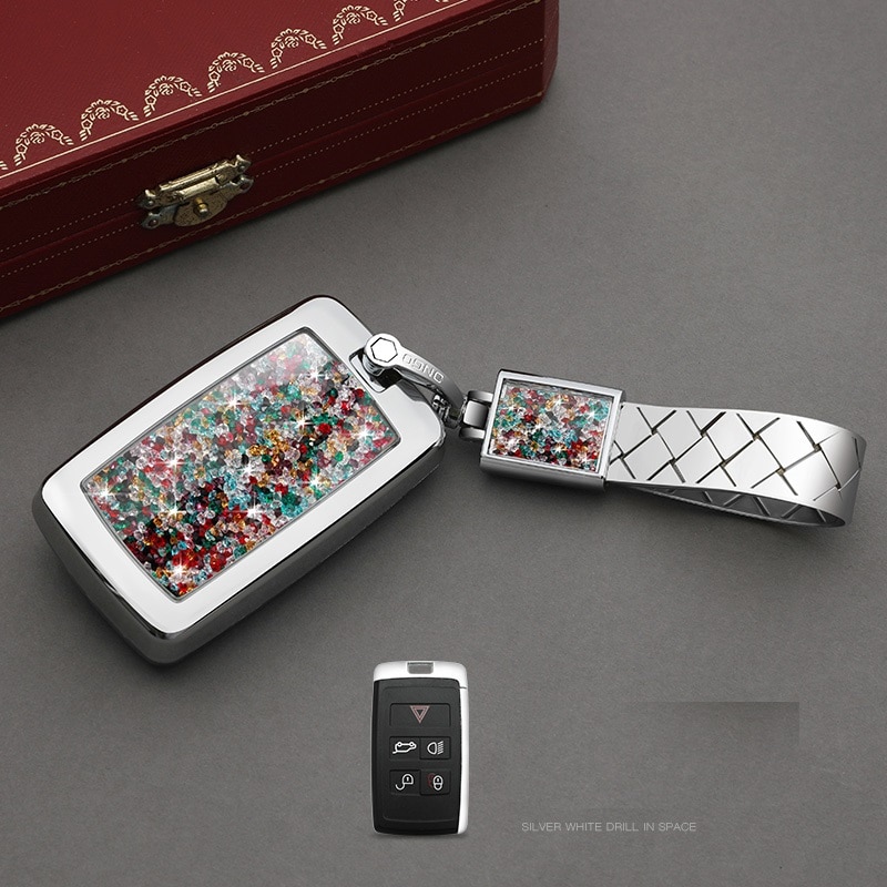 Car Remote Diamond key case key Cover For Land Rover Range Rover Evoque Discovery Sport 5