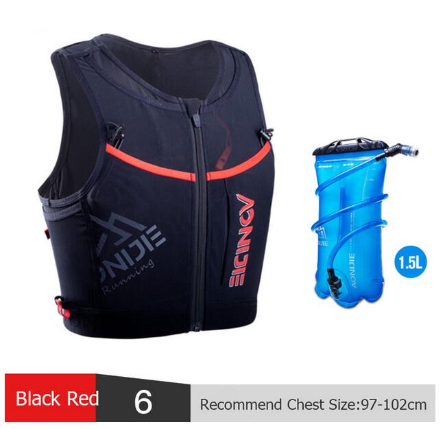 AONIJIE-Mochila deportiva de secado rápido, chaleco de hidratación con cremallera para senderismo, correr, Maratón, 10L