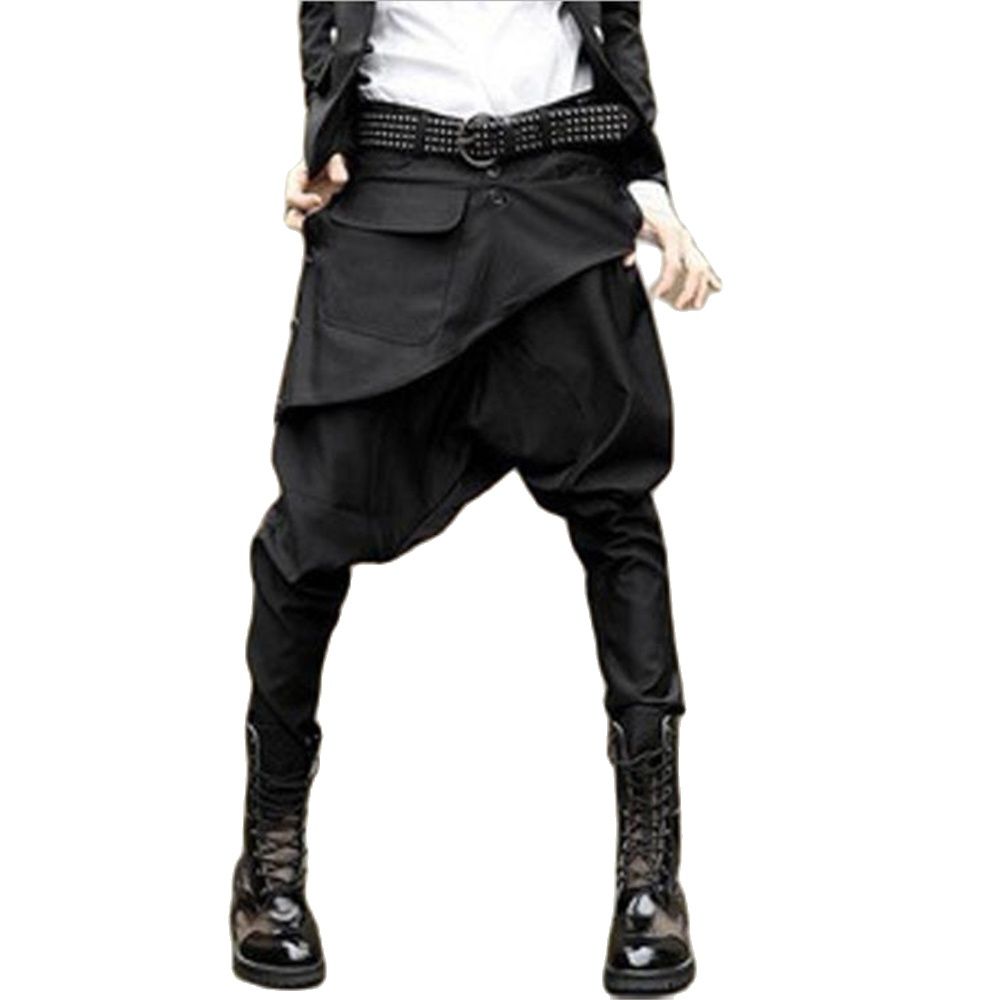 Pantalon sarouel taille basse pour homme, jupe Pantalon Long, décontracté, hip hop, Maleharoun, offre spéciale