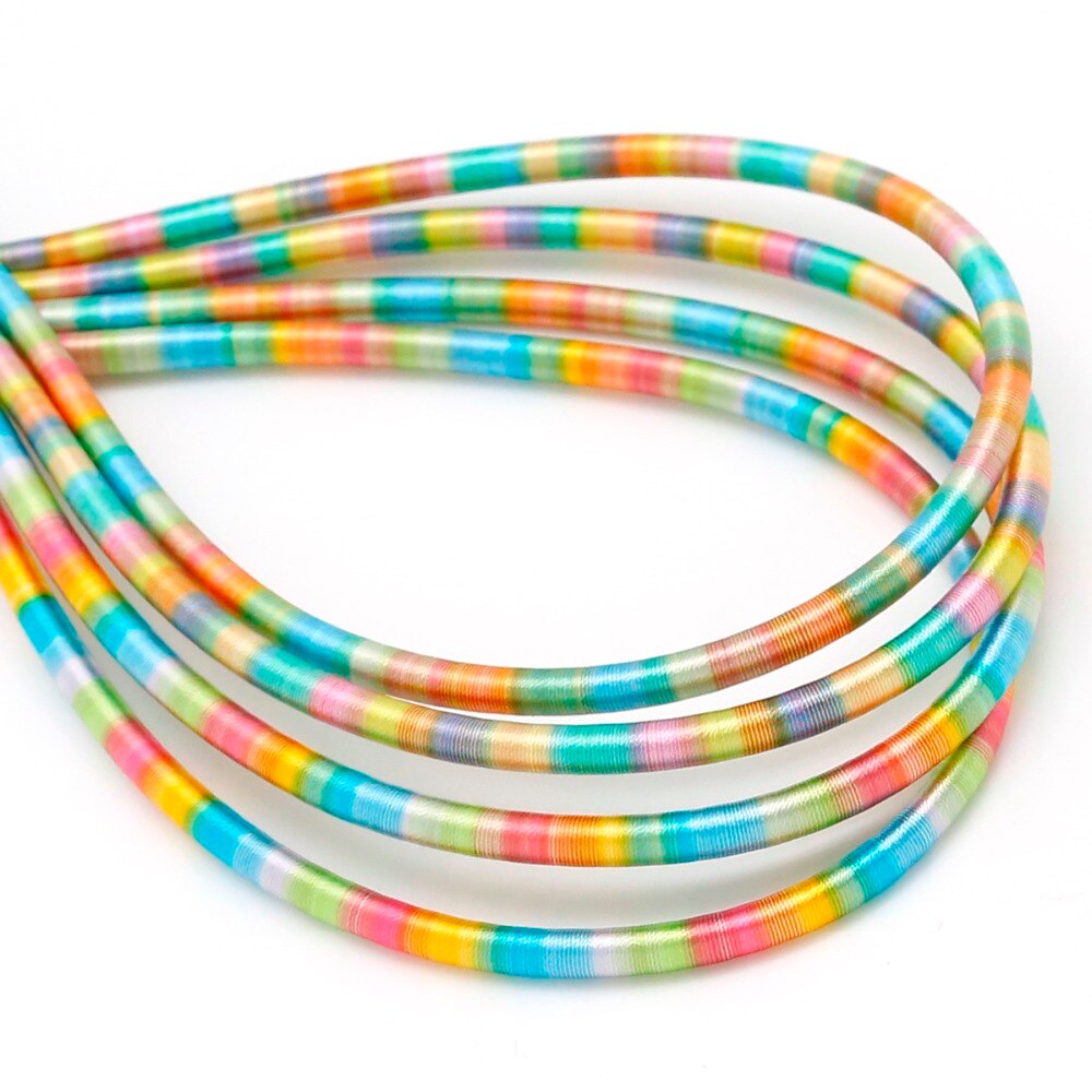 1 stücke Länge 45cm Dicke 5mm Kunstseide Schnur (Kunstseide Wicklung Schlauch) für Nceklace Armbinde Schmuck Machen Handwerk Zubehör