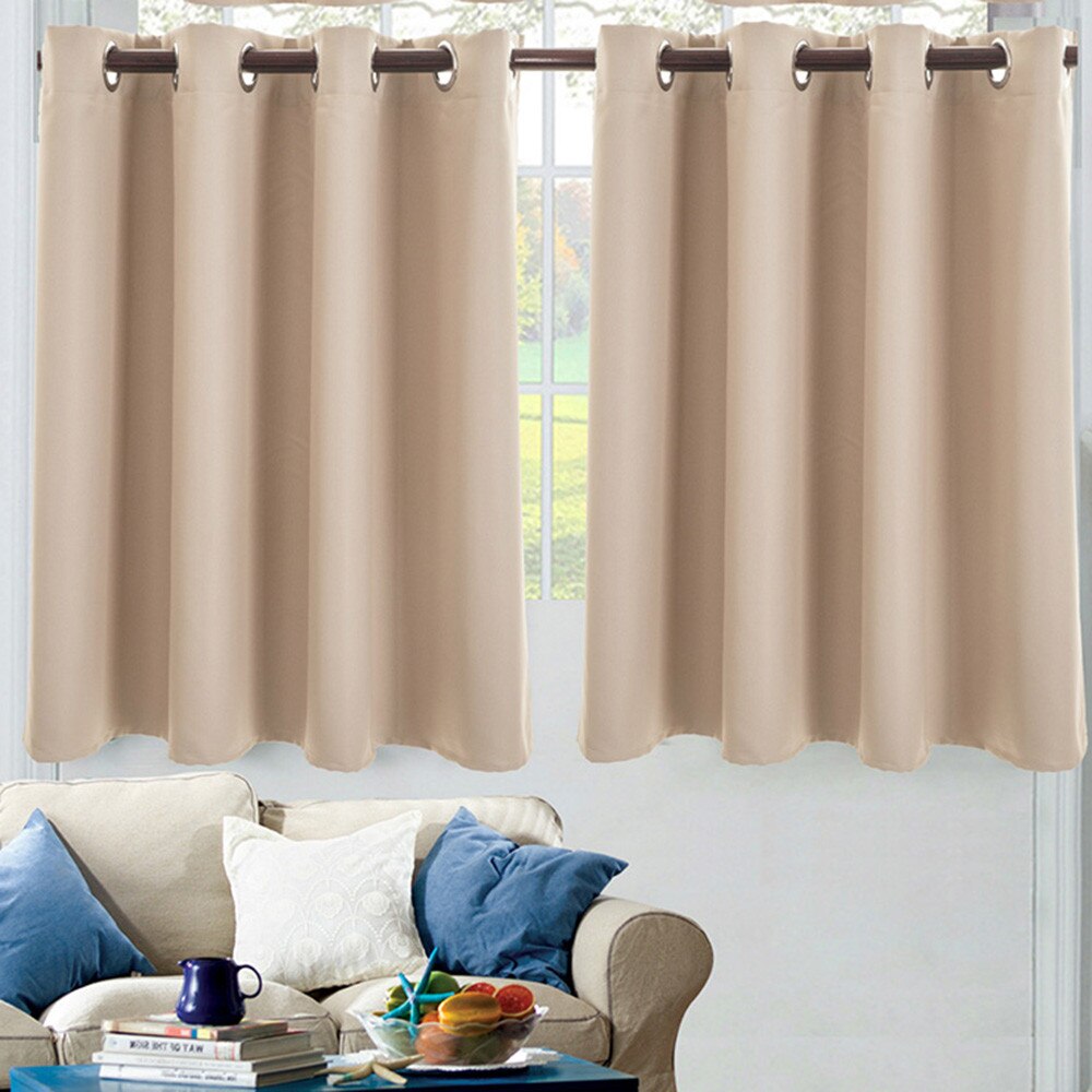 2pc Insulated Foam Lined Heavy Thick Blackout Grommet Window Curtain Modern Blackout Curtains For Living Room Bedroom