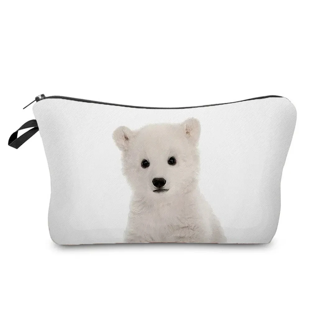 Cute Animal Series Panda Koala Elephant Print Women's Bag Casual Cosmetic Bags Waterproof Makeup Bag Portable Small Toiletry Bag