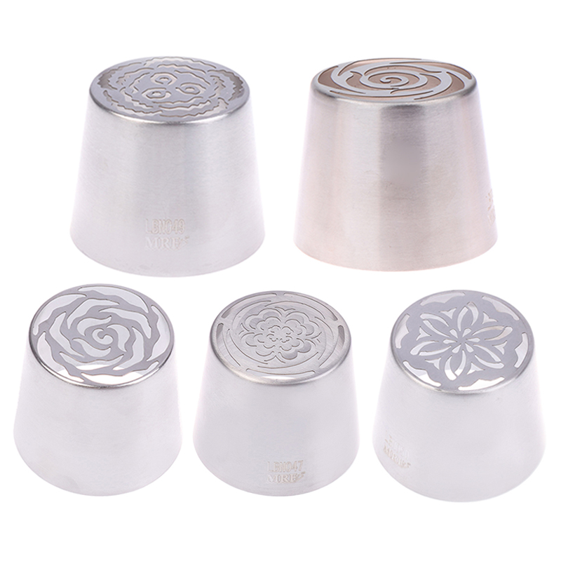 1Pc Stainless Steel Russian Piping Tips Christmas Cake Icing Frosting Nozzles For Cupcake Decoration DIY Kitchen Baking Tool