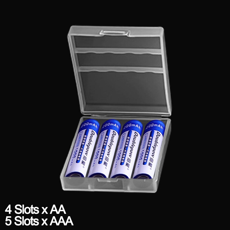 Tutto IN custodia batteria per 18650 26650 16340 contenitore batteria ricaricabile organizzatore scatola portaoggetti per 2 4 8 AA AAA: For 4x AA AAA