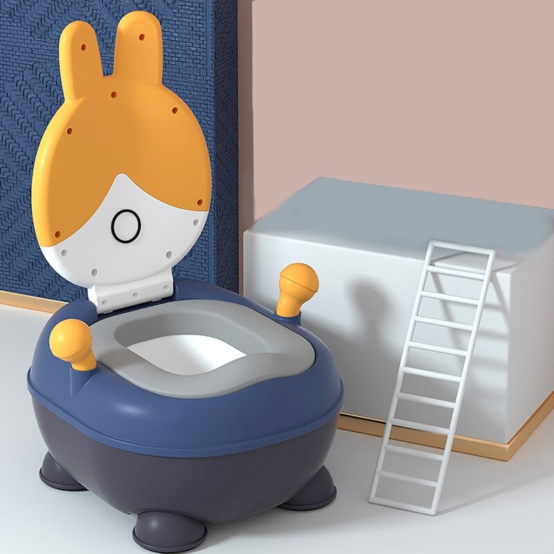 Baby toilet mandlig pvc baby potte kvinde 1-6 år gammel tegneserie kanin toddler toilet potte stol børnetoilet træningssæde