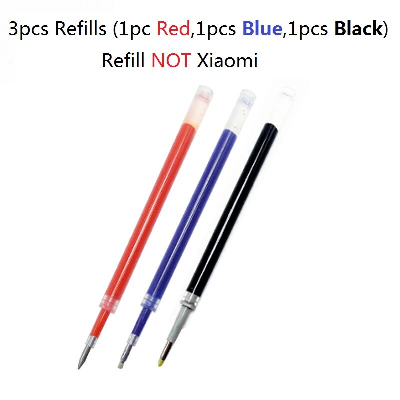 Original Xiaomi Mi Gel Pen 0.5MM Bullet Pens Writing Smooth and Light Grip with Blue Black Red Refill for School Office: Black Bronze