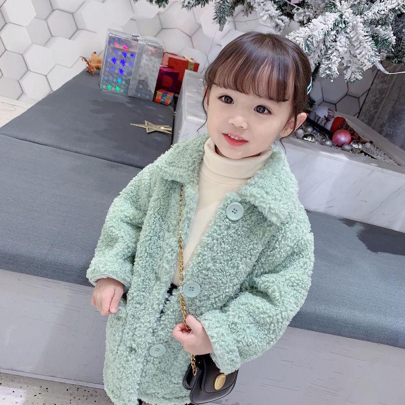 Meisjes Jas Herfst Winter Dikke Warme Meisjes Jas Kinderen Jas Winter Katoen Meisjes Bontjas Kids Baby Bovenkleding Peuters: Green / 7T