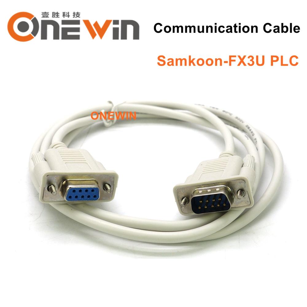 Samkoon HMI touch screen connect FX3U PLC program communication cable EA SA SK AK All Series