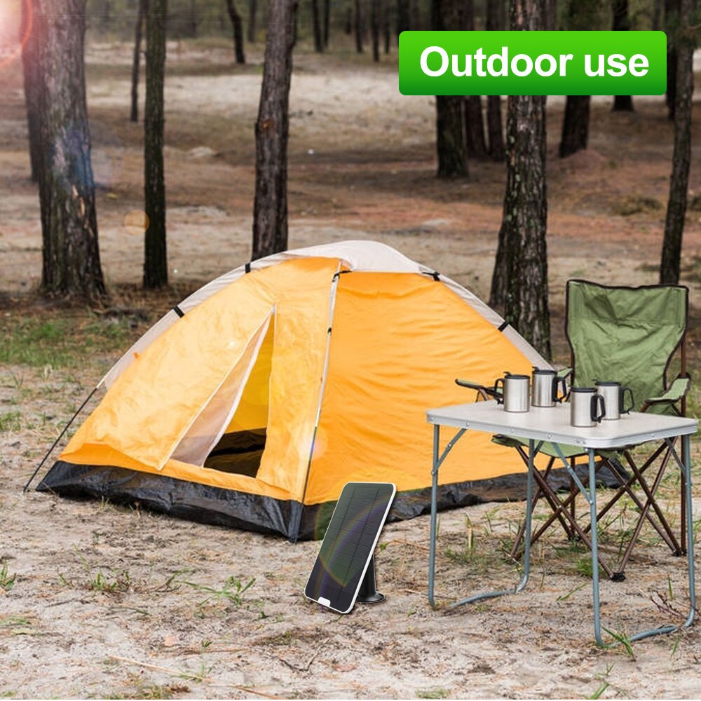 50w høyeffektive solcellepanel 360 roterende utendørs camping solcelle batterilader 3m/10ft kabel  ip67 vanntett telefonlading