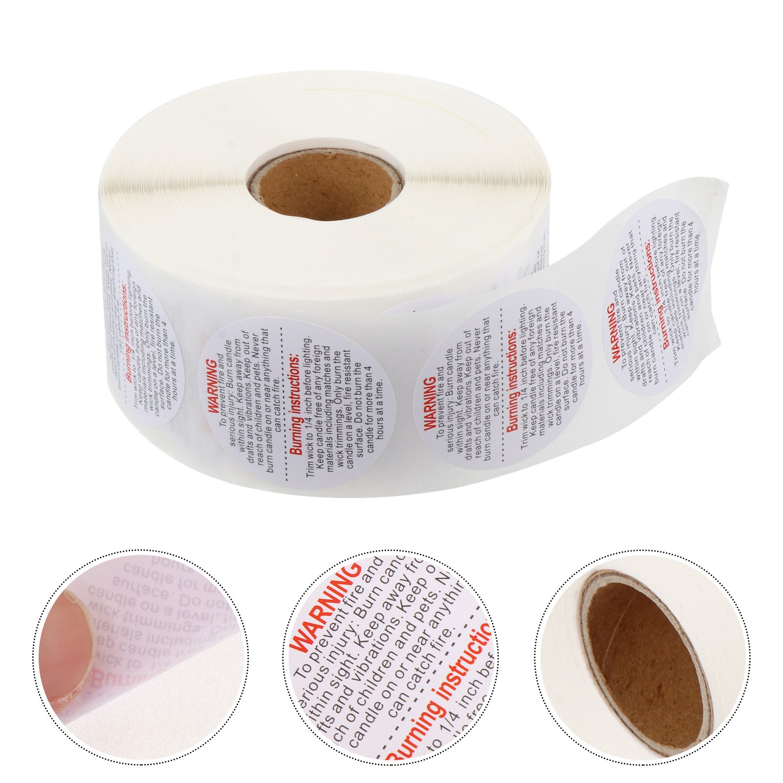 1 Roll Candle Warning Labels Wax Melting Safety Stickers Candle Safety Decal Candle Making Sticker Candle Warning Label