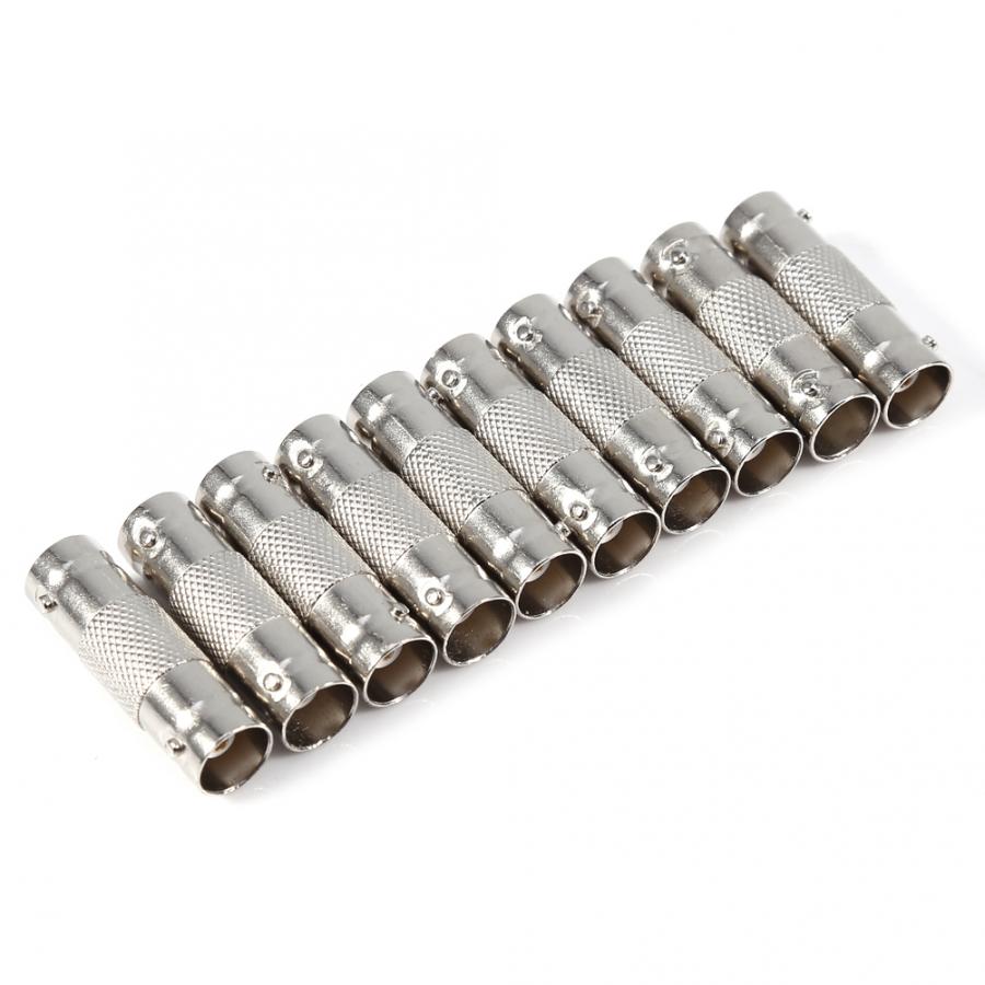 10 Packungen Bnc-stecker, Fass Stecker Kupplung BNC-BUCHSE AUF Buchse, Adapter für CCTV Kamera Video BNC