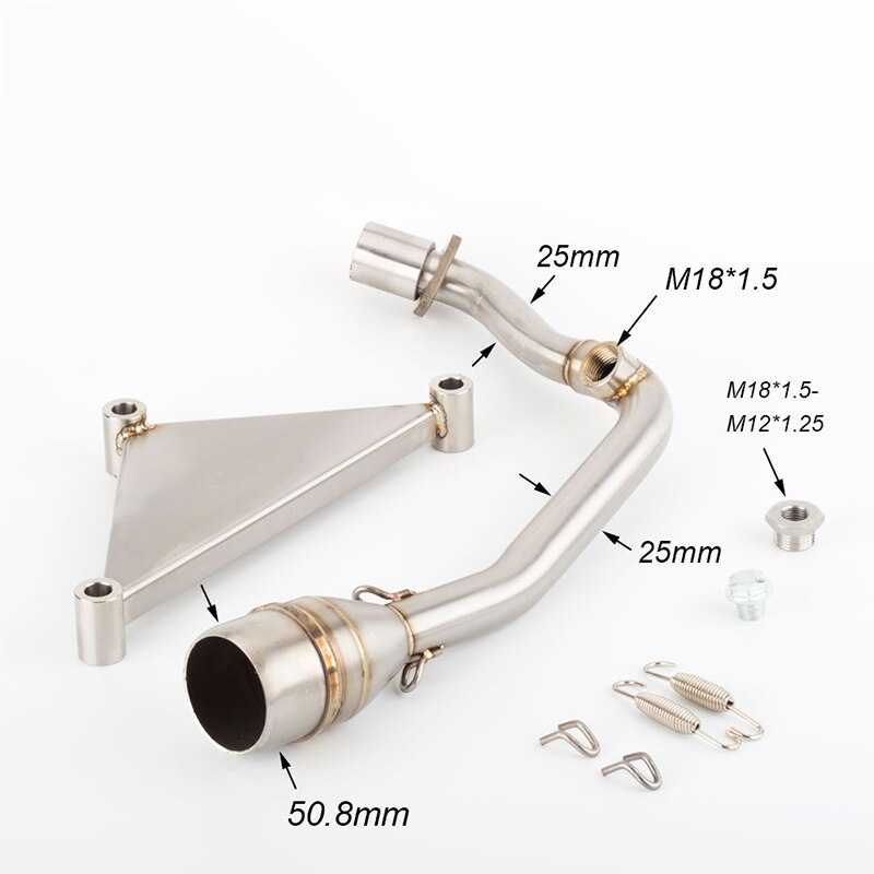 Silencieux d'échappement 51mm avec tube collecteur, pour Vespa, pour Sprint 150ie/125ie/3V, pour moto de à
