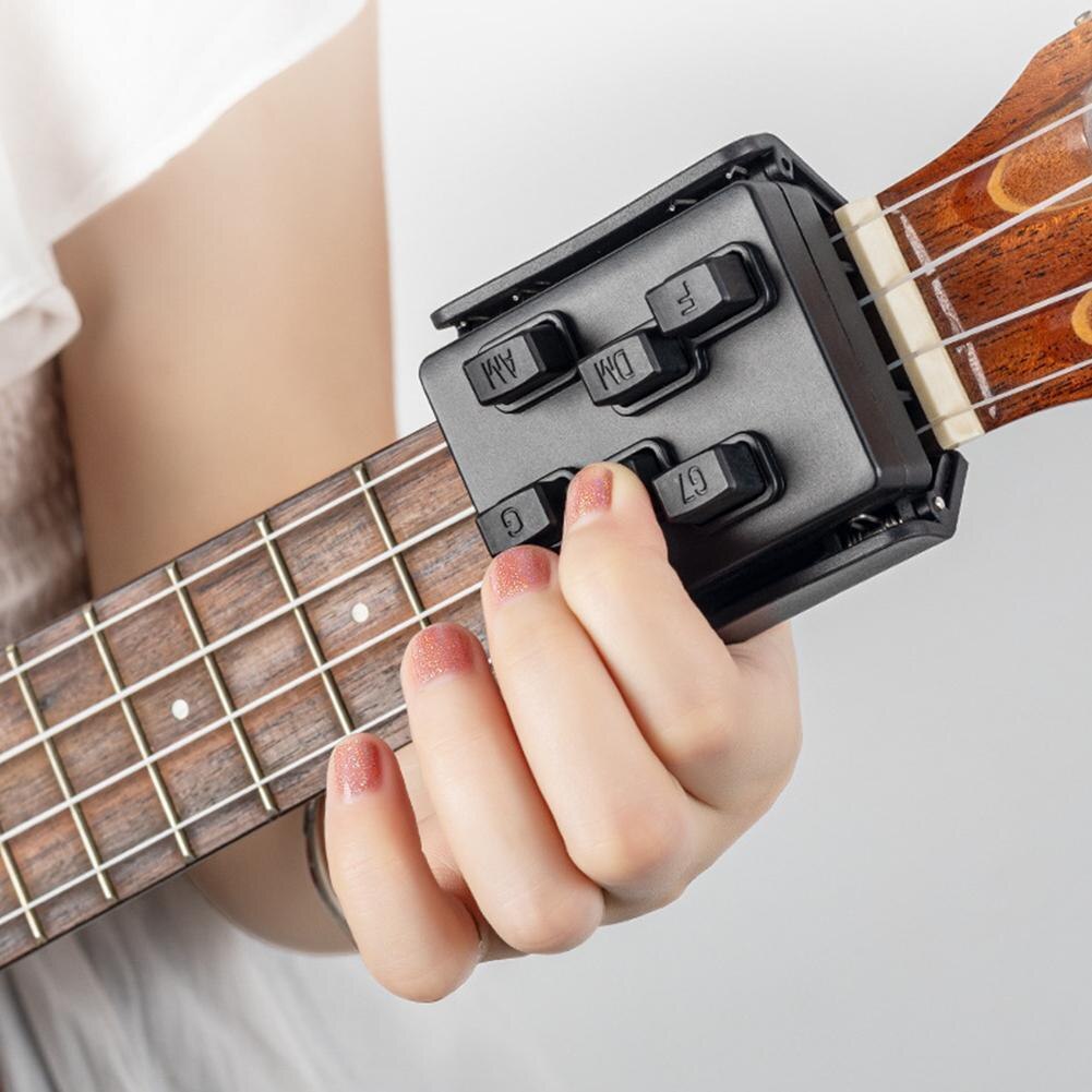 Learning System Practrice Aid Portable Ukulele Chord Musical Beginner Trainer