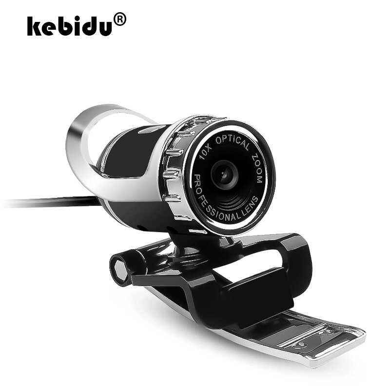 Kebidu HD Webcam 0.3M Pixel CMOS USB Web Della Macchina Fotografica Digital Video Camera con Microfono 360 Gradi di Rotazione Clip di-su Per PC Del Computer Portatile