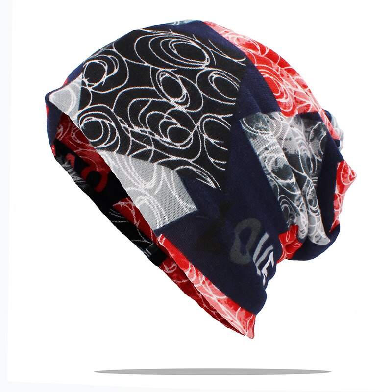 ALTOBEFUN Multifunction Men Winter Autumn Hat Teenager Adult Thin Girl Scarf Women Skullies Beanies Vintage Cap AHT179: 3