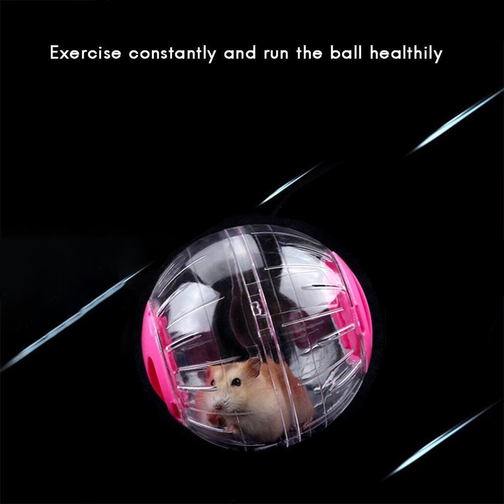 Hamster Run-About Exercise Ball with Stand Transparent Hamster Ball Special Toy Ball for Hamster Lightweight Breathable Prevent