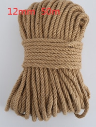 1 rollo de cuerda de cáñamo yute Natural de 25/50/100/200m, decoración del hogar, estilo Retro, cuerda decorativa para manualidades DIY, cuerda decorativa de 1-14mm de diámetro hecha a mano