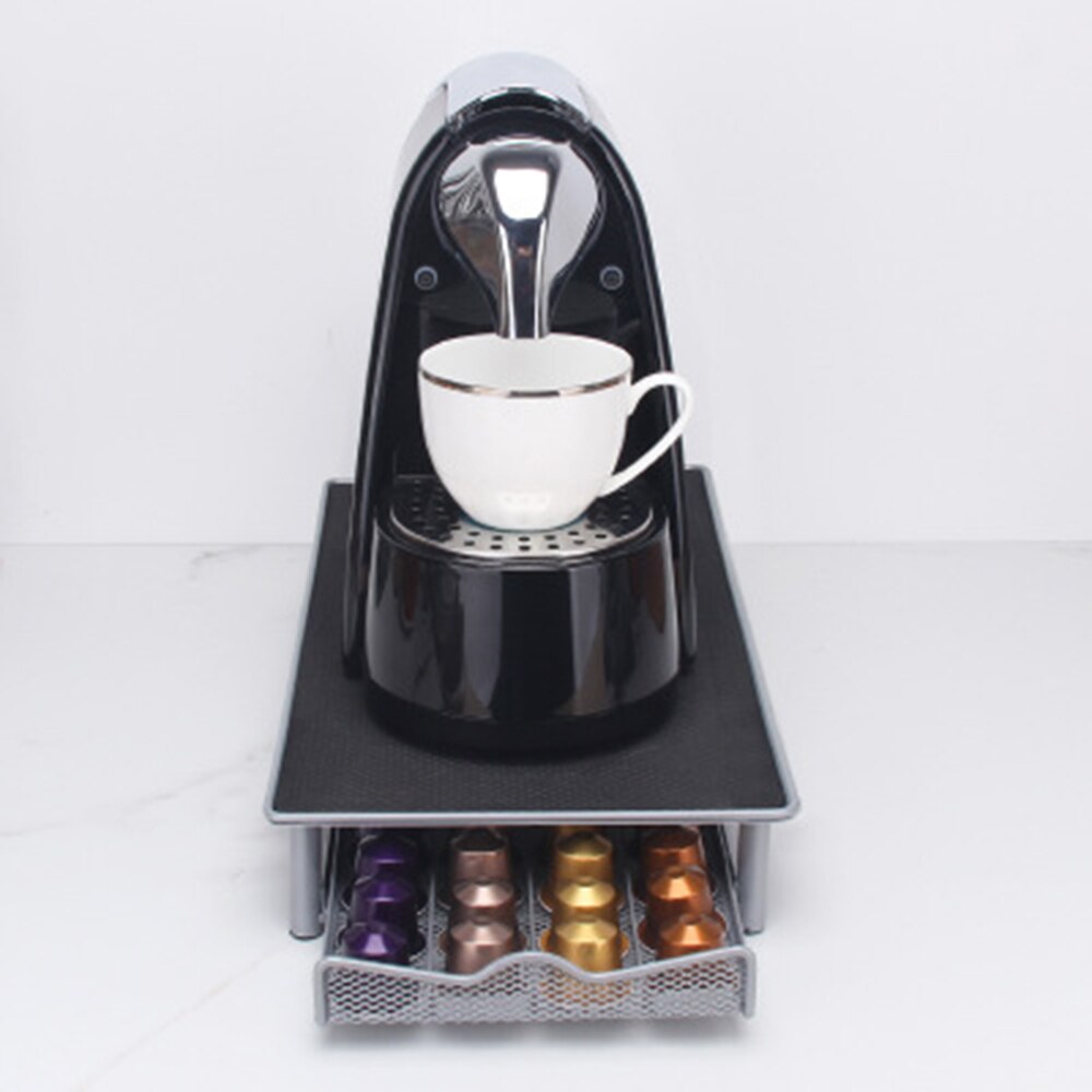 40 Pods Coffee Capsule Organizer Storage Stand Practical Coffee Drawers Capsules Holder For Nespresso Coffee Capsule Shelves
