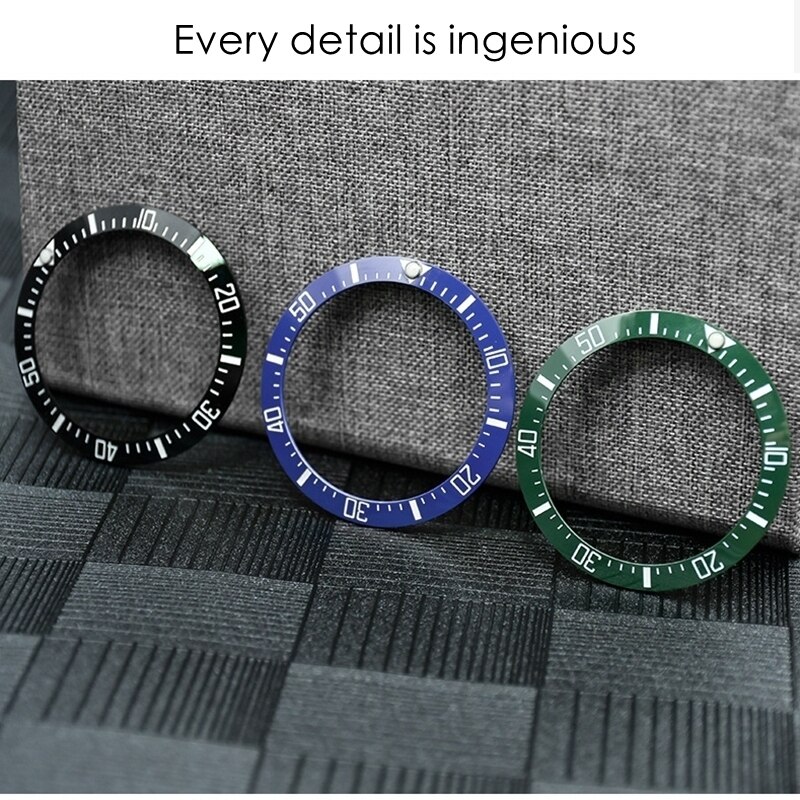 3 Kleuren Keramische Bezel 38Mm Innerlijke 30.8Mm Horloge Ring Krasbestendig Insert Ring Voor Gmt Horloge 40mm Behuizing Horloge Accessoires