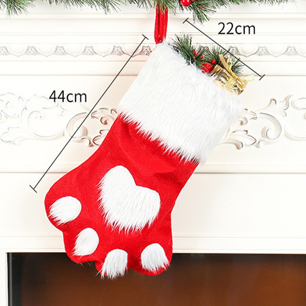 Kerst Kousen Opknoping Ornamenten Candy Bags voor Kerstversieringen Kerstboom Decoratie Jaar Cadeau # SS