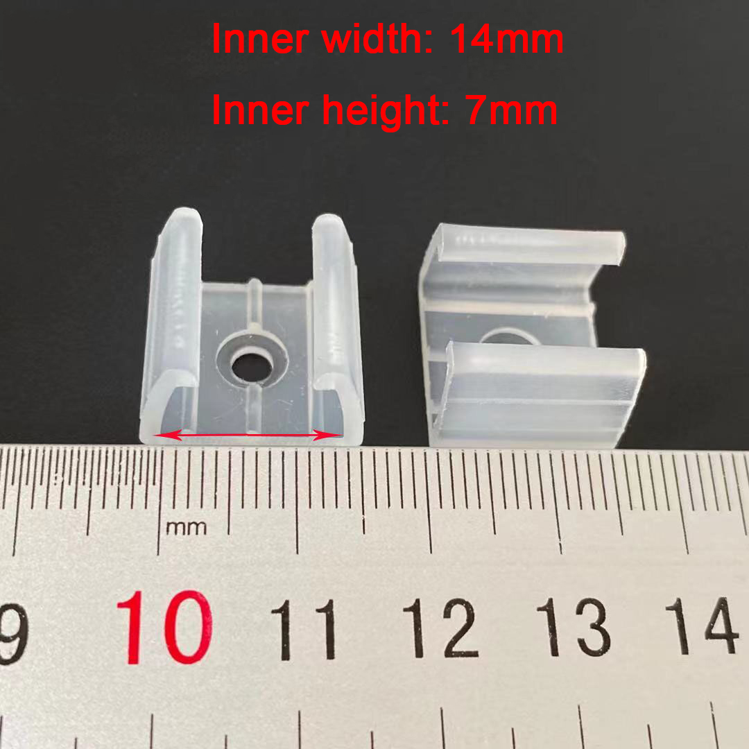 De bevestigingsclip voor lichtstrip bevat schroeven