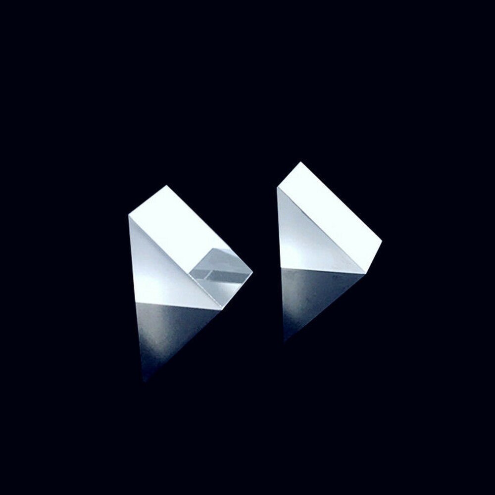 3pcs 15*15mm K9 Optical Glass Right Angle Mirror Reflecting Triangular Prism